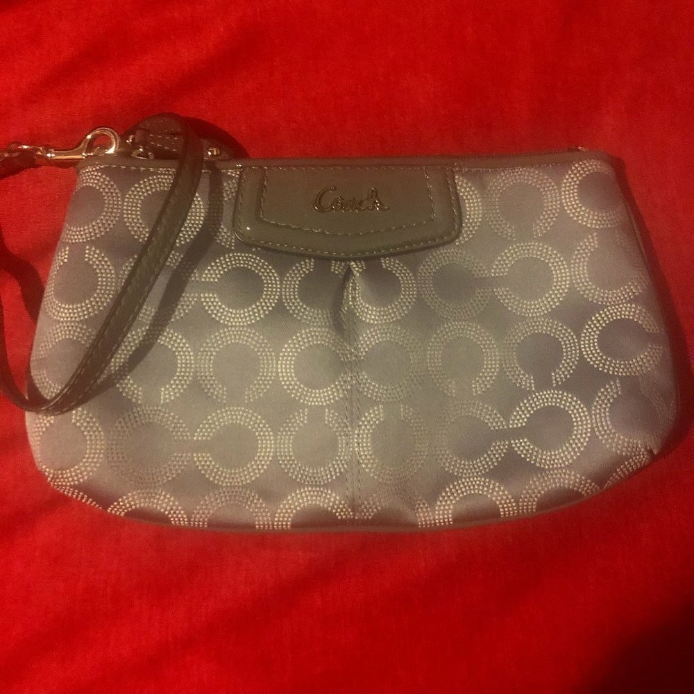 Coach Silver Wristlet